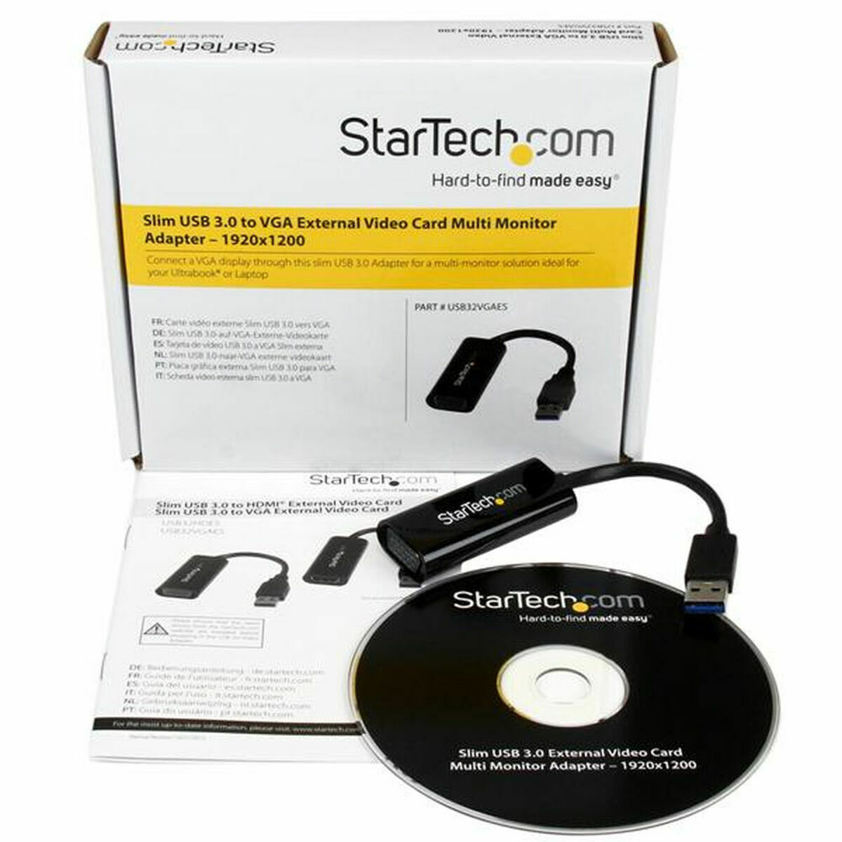 USB til VGA-Adapter Startech USB32VGAES
